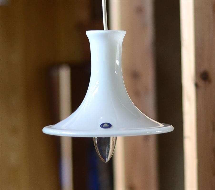 【送料無料】デンマーク製 Royal Copenhagen Mandarin ペンダントライト Mini Holmegaard ガラス 北欧 ランプ 照明 ヴィンテージ アンティーク_260219