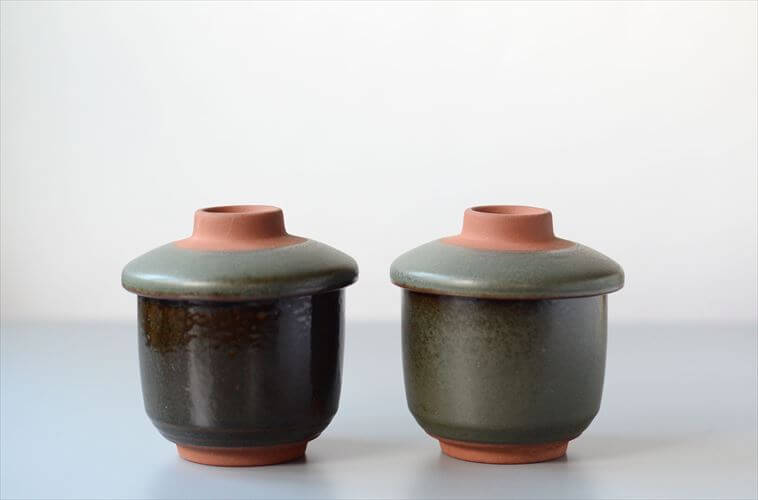 楽天市場】【送料無料】ドイツから 蓋つきの陶器ポット 2点