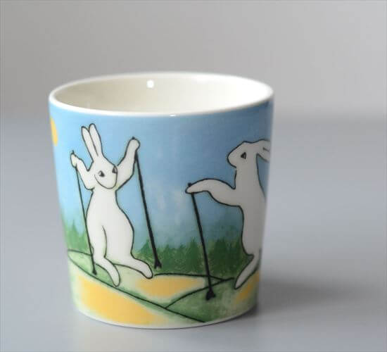【送料無料】ARABIA Helja Liukko-Sundstrom Nordic Walking Bunny マグカップ アラビア ヘルヤ ノルディックバニー ウサギ 北欧 ヴィンテージ_251022
