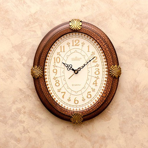 ウォールクロック　アンティーク調　スチール　壁掛時計　フレンチ　シャビーシック シャビーホワイトのフレンチ掛け時計 フランスロゴ アンティーク 雑貨