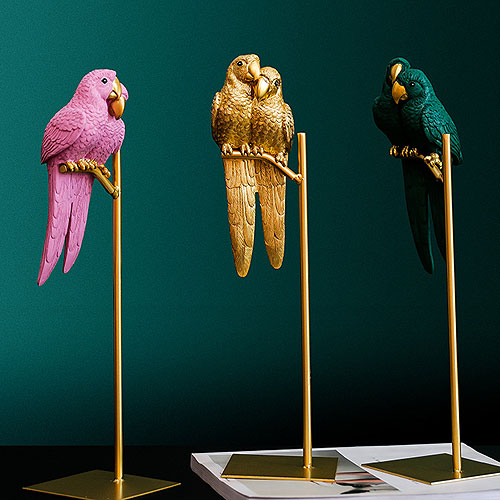 楽天市場】Sun Parakeet メキシコインコ 自然の造形が美しい鳥の置物