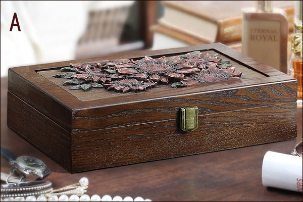 ビンテージジュエリーセット 木製ボックス付き 美品 WODING オルゴール付き（いとしのエリー）ジュエリーボックス