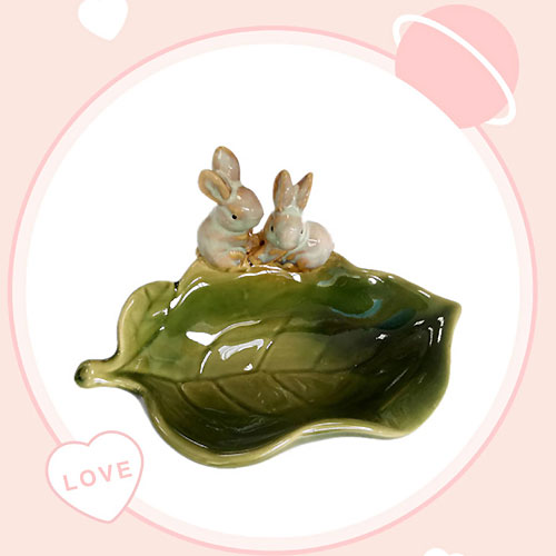 楽天市場】アンティーク ガラス 小物入れ うさぎ Mosser Glass