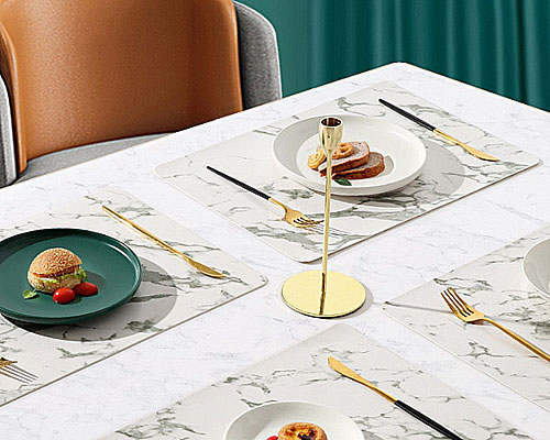 楽天市場】大理石柄 プレイスマット ランチョンマット 45cm×32cm 【ART