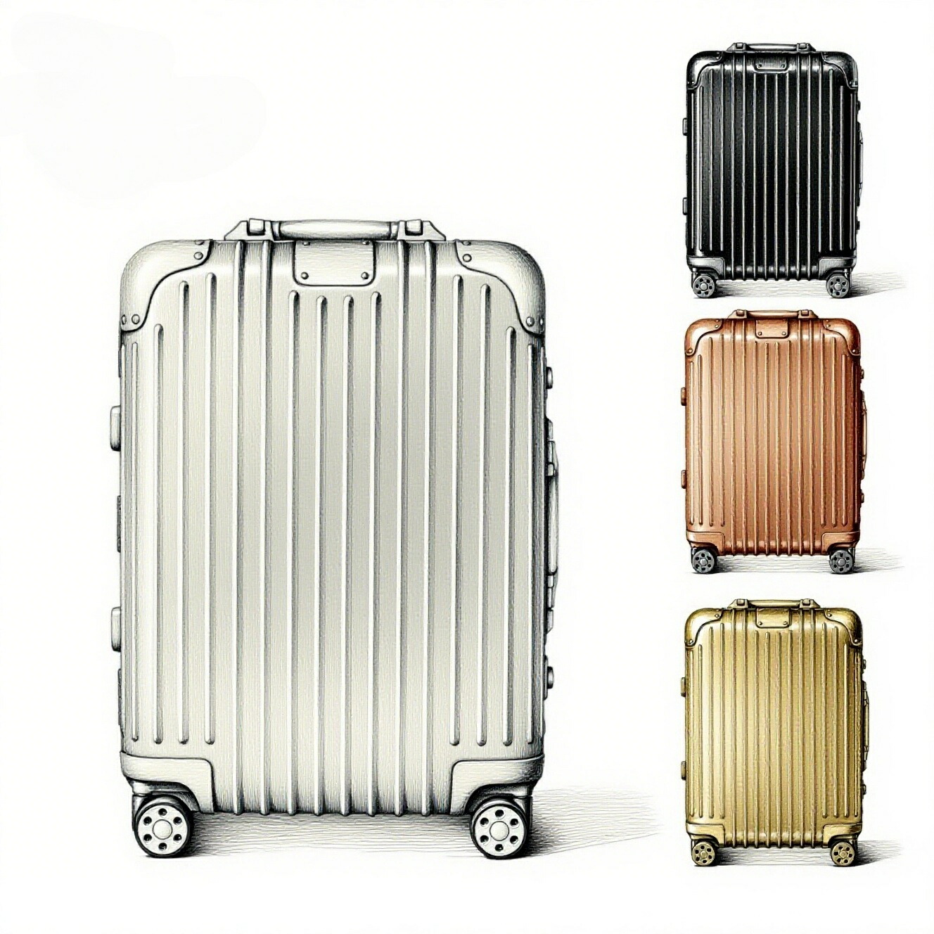 【百貨店大売り出し継続期間制限事項10％OFF+10％OFF引き換え証+P2倍】Original Cabin 軽銀 旅行バッグ 36L  持ちはこび入れもの 旅する 出張 手ごわい 軽さ 一般受け ブート型 ＦＲＧ製 御前上等 キャリーバッグ メンズ レディース 貨物輸送無料 リモワ当て嵌めるの押しかぶせるをおまけします