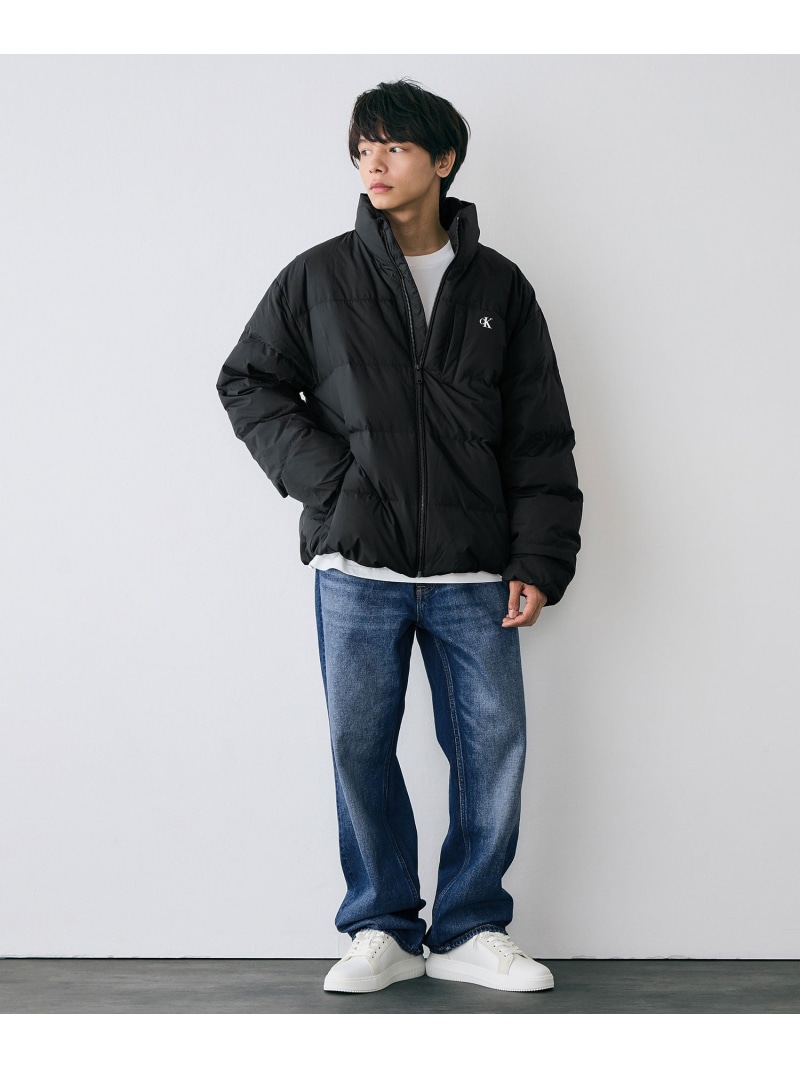【SALE／50%OFF】Calvin Klein Jeans/(M)【公式ショップ】 カルバンクライン ブルゾンジャケット Calvin Klein Jeans カルバン・クライン ジャケット・アウター ダウンジャケット・ダウンベスト ブラック【RBA_E】【送料無料】[ Fashion]