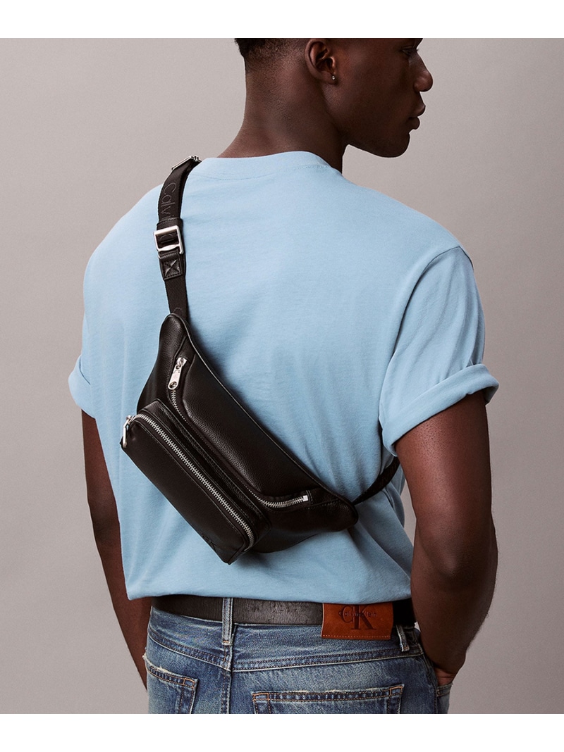 (M)【公式ショップ】 カルバンクライン クロスボディバッグ Calvin Klein カルバン・クライン バッグ ボディバッグ・ウエストポーチ ブラック【送料無料】[ Fashion]