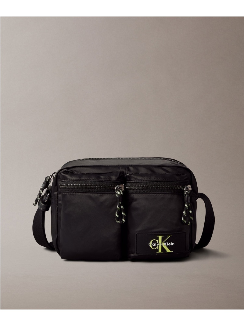 【新品】CK ロゴ カルバンクライン チェーン クロスボディバッグ ブラック Calvin Klein ウエストポーチ ウエストバッグ スモールフラップ