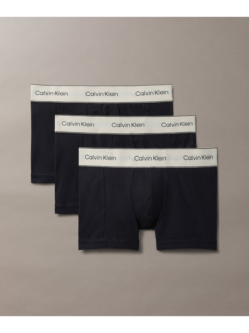 (M)【堅苦しさ販売店】 カルバンクライン 3枚風呂敷き包み ボクサーズボン下 Calvin Klein Underwear NB4446 Calvin Klein Underwear カルバン・クライン 肌付き・お部屋お召しもの ボクサーズボン下・さる股引き 黒いこと【貨物輸送無料】[ Fashion]