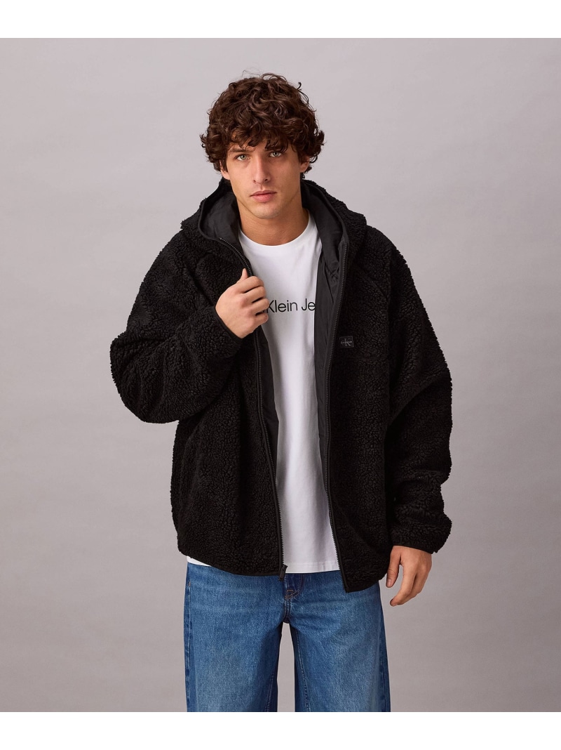 【SALE／50%OFF】（Unisex）【公式ショップ】 カルバンクライン トレーナー Calvin Klein 4LE295G Calvin Klein カルバン・クライン ジャケット・アウター ブルゾン・ジャンパー ブラック【RBA_E】【送料無料】[ Fashion]｜Calvin Klein