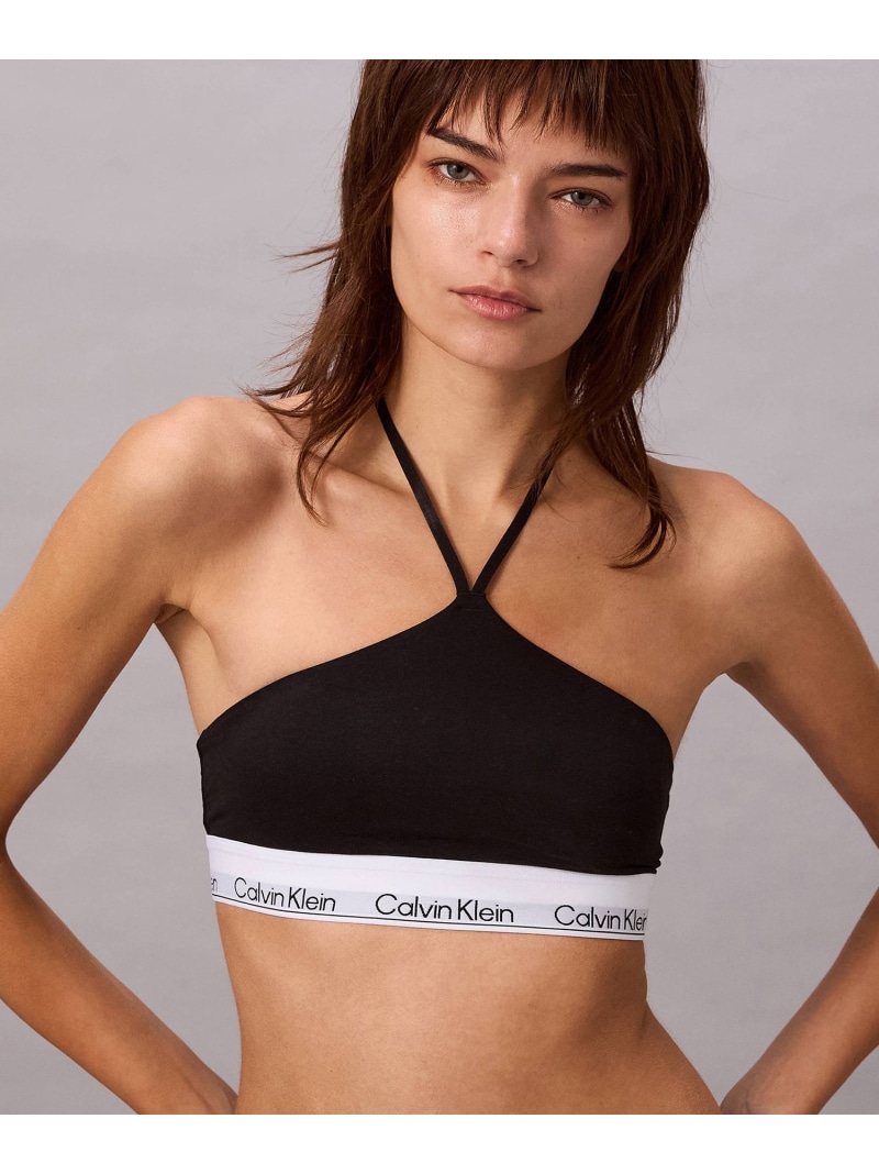 (W)【堅苦しさ販売店】 カルバンクライン ともし火ロバート・エドワード・リー ラインド ブラレット Calvin Klein Underwear QF8669AD Calvin Klein Underwear カルバン・クライン 肌付き・御部屋御召しもの ブラ 黒いこと 薄墨色【貨物輸送無料】[ Fashion]