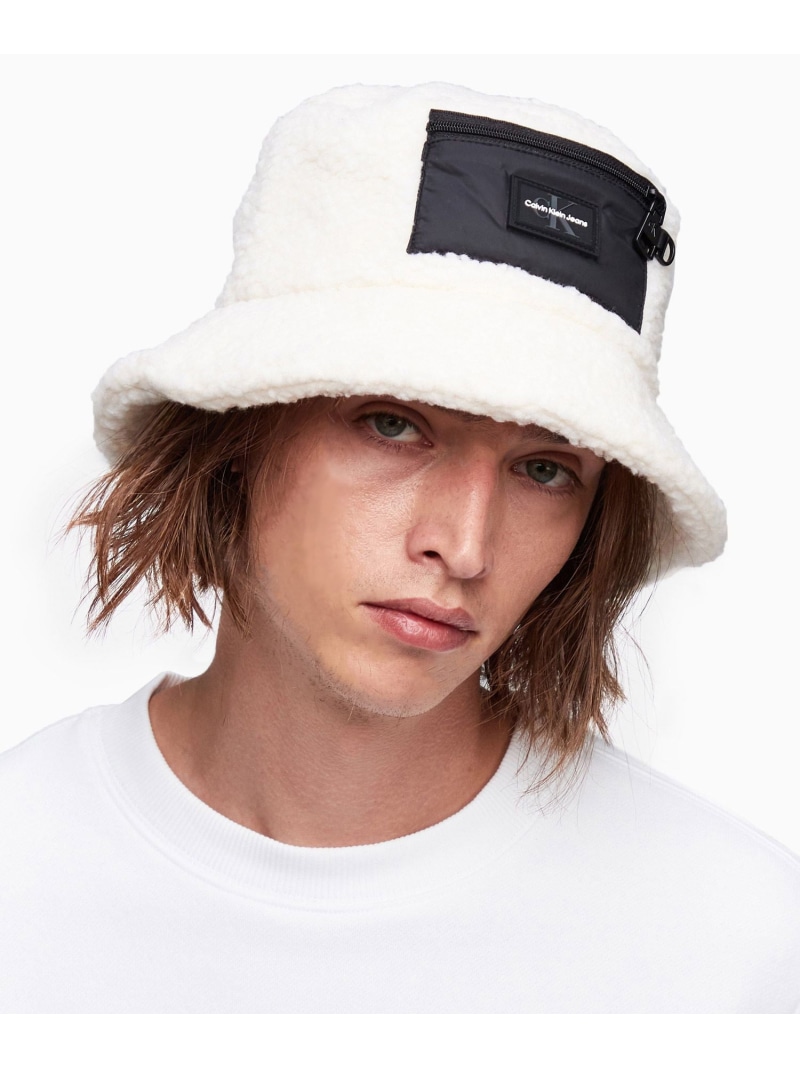 【楽天市場】【SALE／40%OFF】(W)【公式ショップ】 カルバンクライン シェルパ バケットハット Calvin Klein Jeans