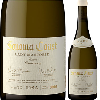 JS97点【レイン】 シャルドネ &ldquo;レディマージョリー・キュヴェ&rdquo; ソノマ・コースト [2024] RAEN winery Chardonnay LADY MARJORIE CUVEE, Sonoma Coast 750ml カリフォルニアワイン 高級白ワイン カリフォルニアワイン｜カリフォルニアワインあとりえ