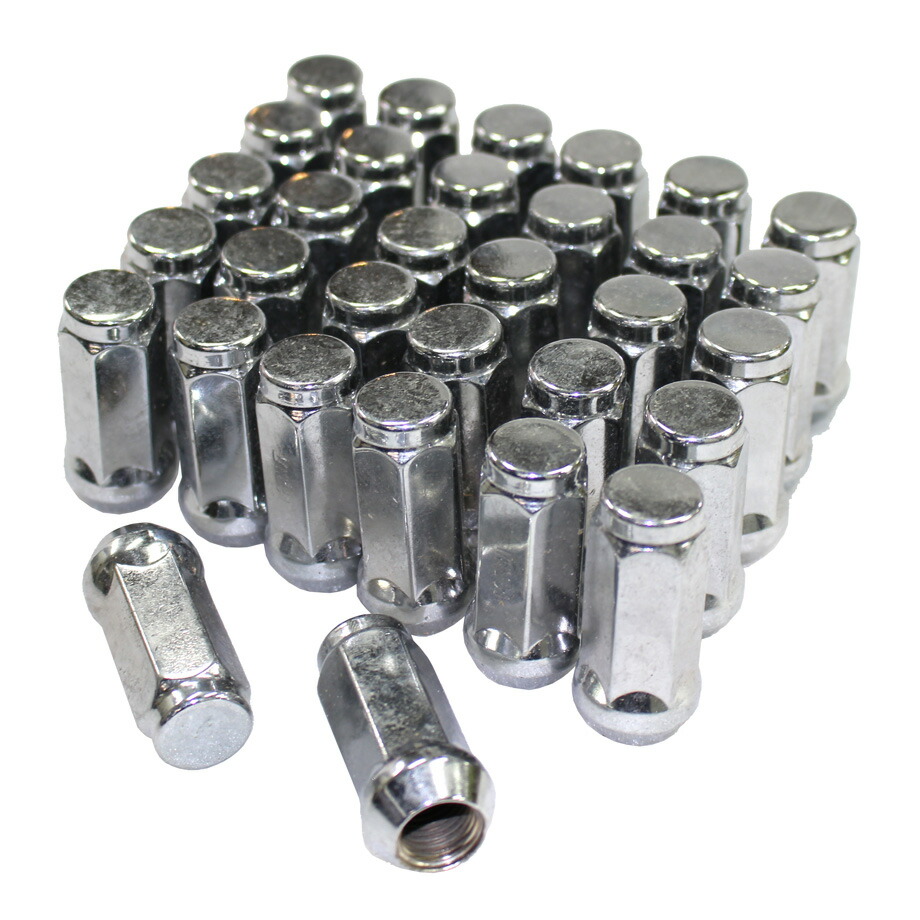 直営店に限定 【送料無料】ハマー H2 8穴 32pcs スパイクナット M14×1.5 黒 - その他