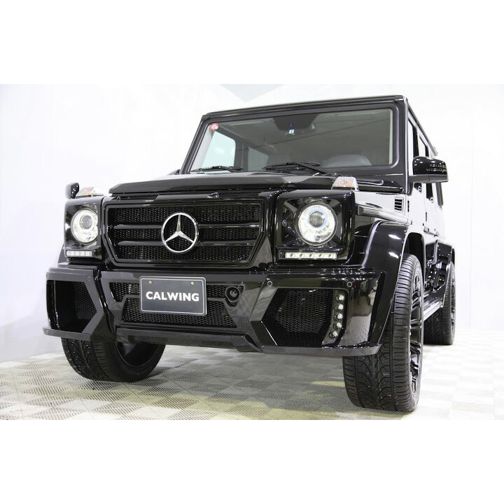 ベンツ Gクラス W463 ゲレンデ ヘッドライトカバー ブラックバイソン WALD パーツ ヴァルド スポーツライン FRP カスタム 車用品 