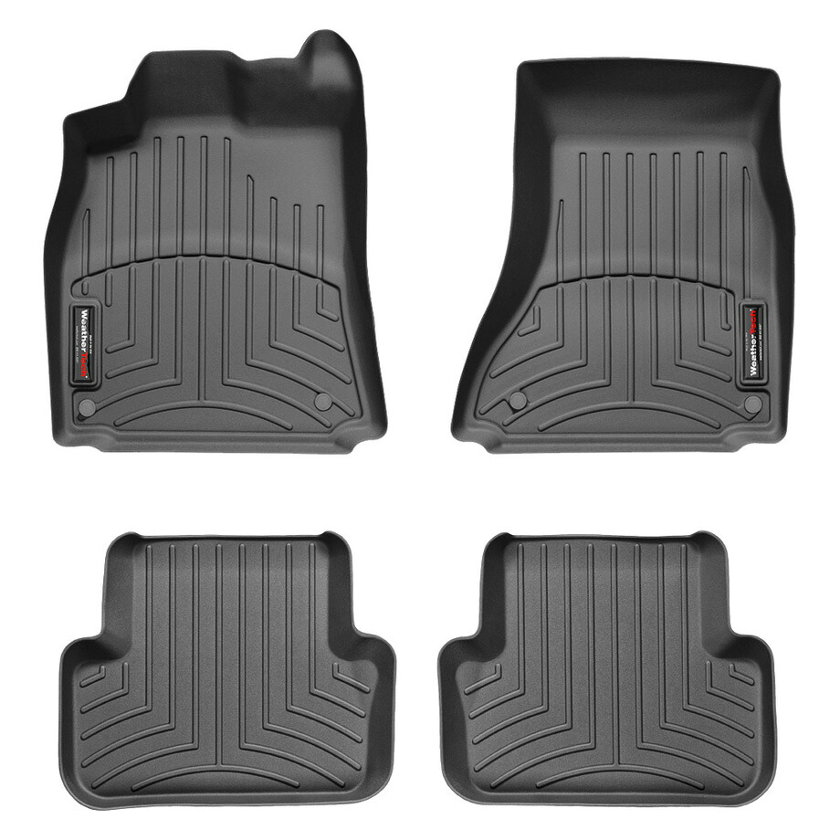 09-15y アウディ A4 S4 RS4 フロアライナーセット ウェザーテック ブラック 4PC|キャルウイングパーツ店