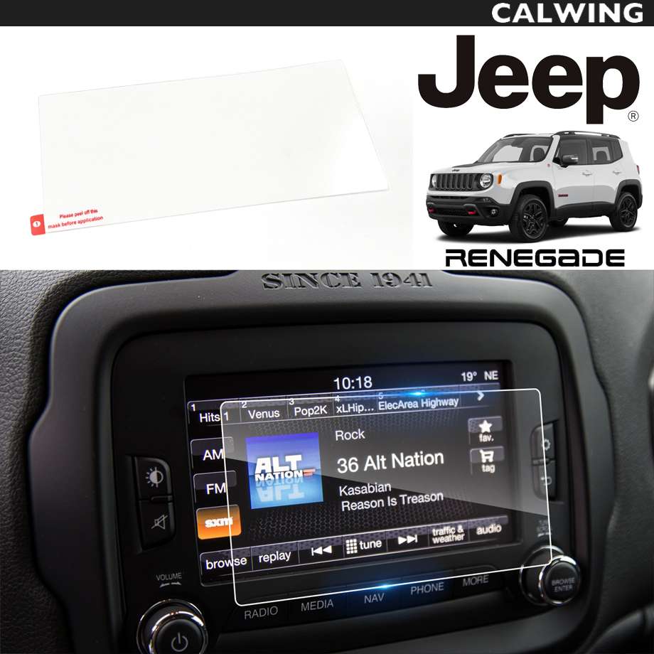 楽天市場】ジープ レネゲード BU 型 サテンシルバー ナビ モニター