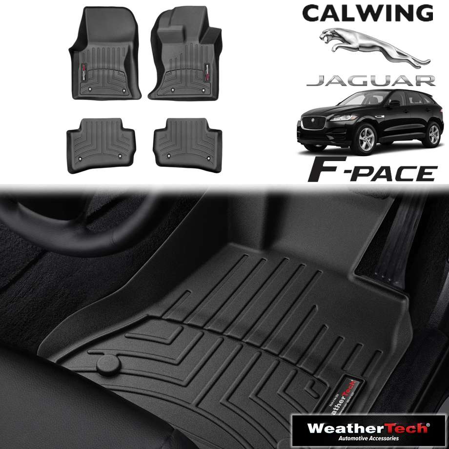 楽天市場 18y ジャガー F Pace フロアマット ブラック フロアライナー 右ハンドル 4pc ウェザーテック キャルウイングパーツ楽天市場店