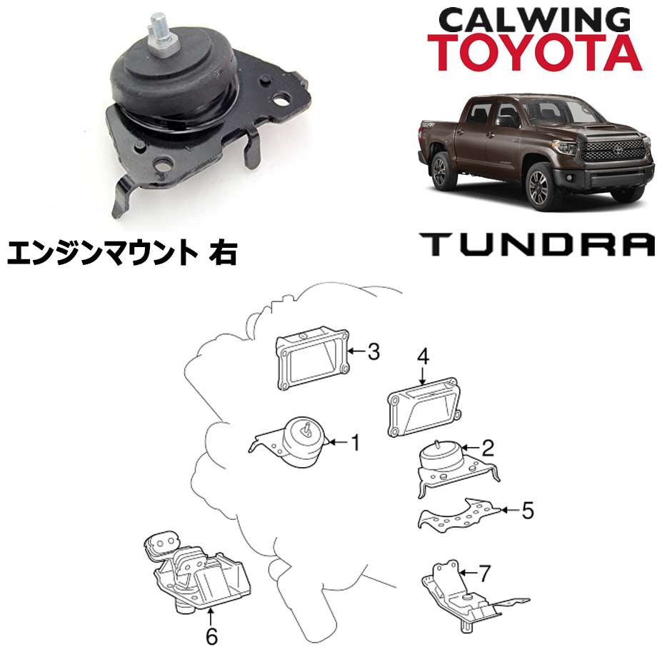 流行に タンドラ 07 18y エンジンマウント Toyota純正品 右 Ne7na Com