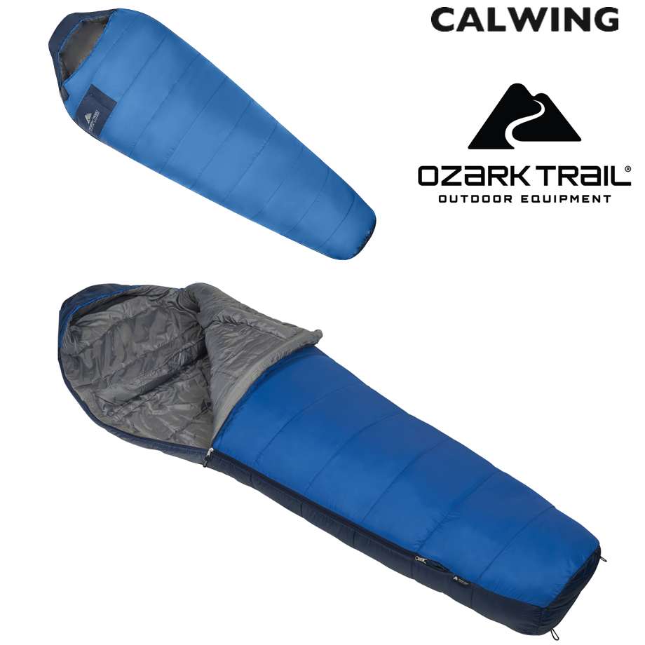 エベレスト マミーシュラフ -9.4℃までOK ブルー 大人1人用 寝袋 OZARK TRAIL