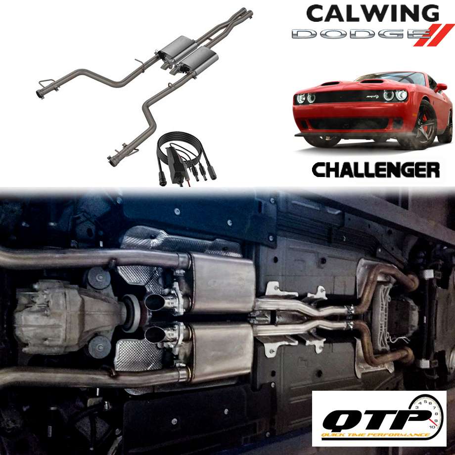 15-19y チャレンジャー 6.2/6.4L | 可変バルブマフラー キャタバックエキゾースト デュアル QTP