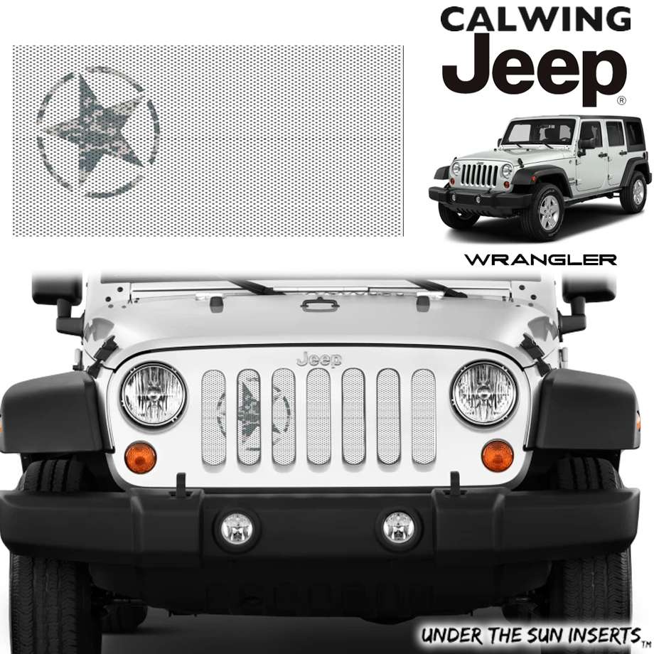 楽天市場】07-18y ジープ ラングラー JK | グリルインサート OSCAR