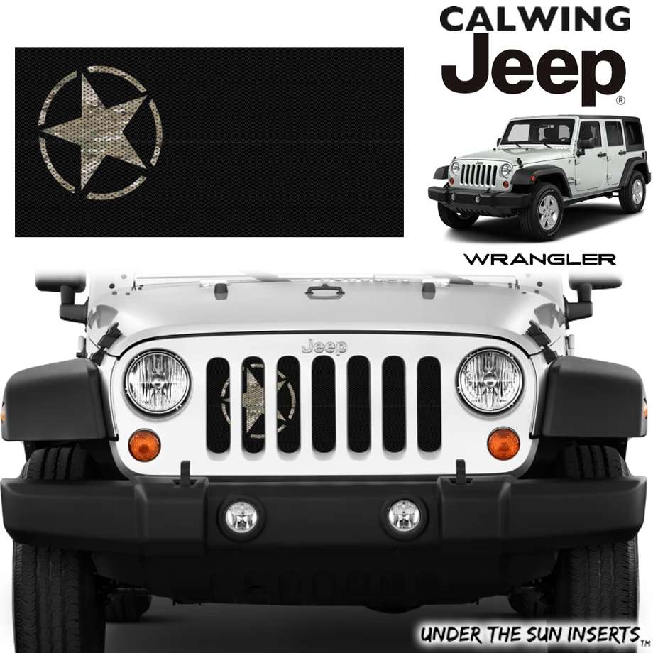 楽天市場】07-18y ジープ ラングラー JK | グリルインサート OSCAR