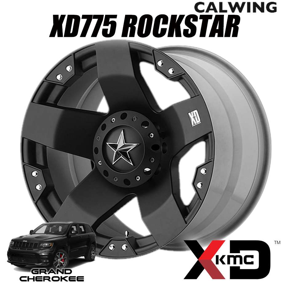 07y- ジープ ラングラー JK JL | ホイール XD775 ROCKSTAR マットブラック 20x8.5J+35 5x127 1本 KMC