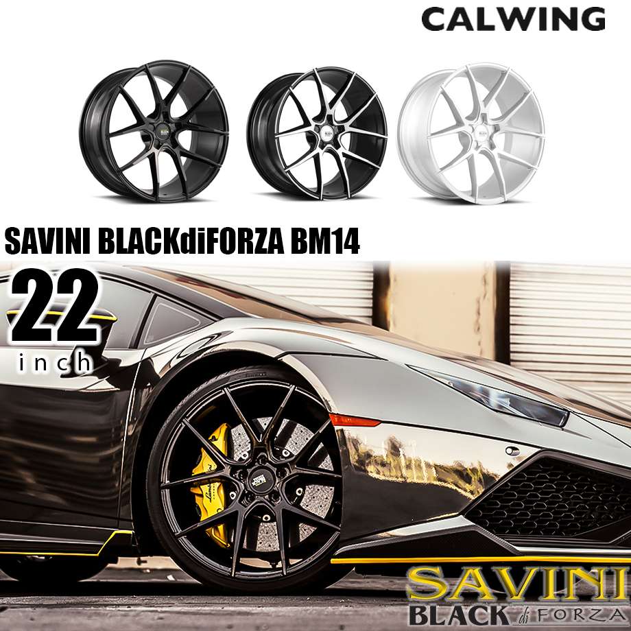 楽天市場】ホイール サヴィーニ BLACKdiFORZA BM14 22インチ 10.5J 1本