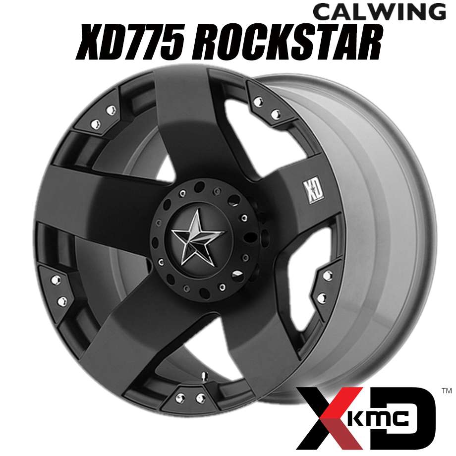 営業 セコイア ホイール XD775 ROCKSTAR マットブラック 20X8.5 50