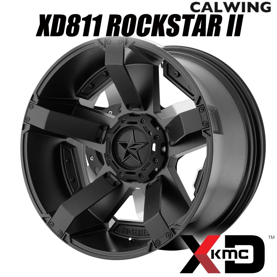 デュランゴ | ホイール XD811 ROCKSTAR 2 マットブラック マットブラックアクセント 17X8 +35 5X114.3/127 1本 KMC