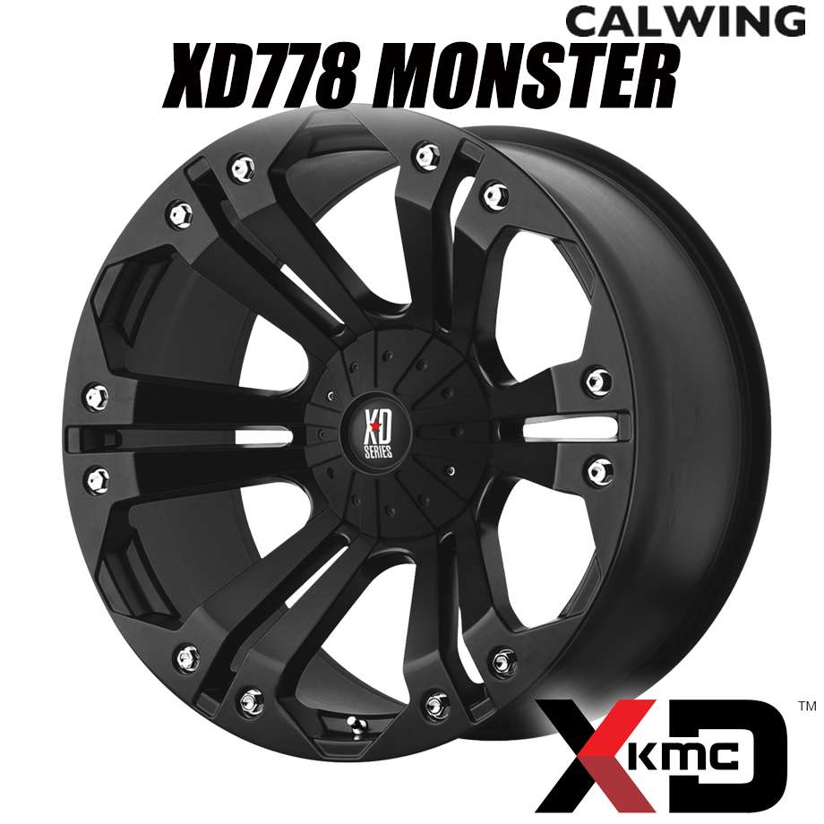 シルバラード | ホイール XD778 MONSTER マットブラック 18X9 +18 6X135/139.7 1本 KMC｜キャルウイングパーツ店