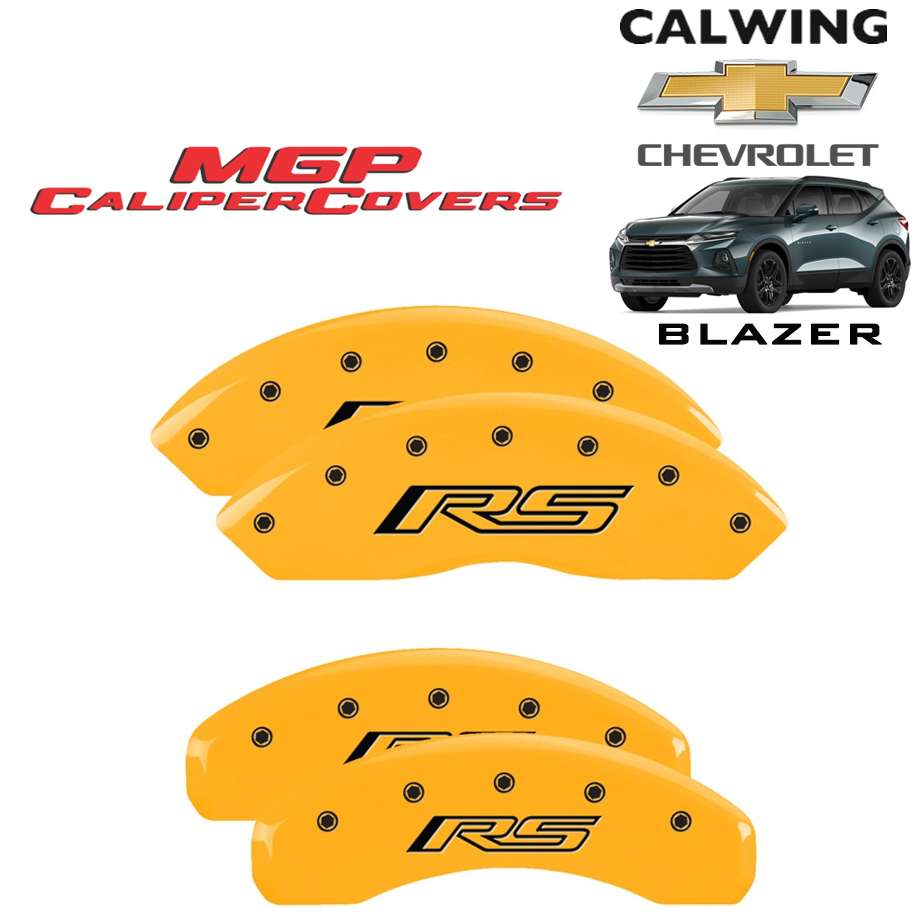 19y- ブレイザー | ブレーキキャリパーカバー イエロー RSロゴ 4PCS MGP