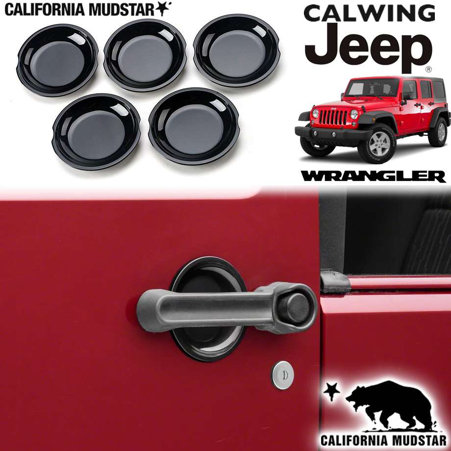 美品☆jkラングラー ドアハンドル純正　一台分セット☆ アウタードアハンドルキット/4Dr用（JK） - オートギャラリーMK