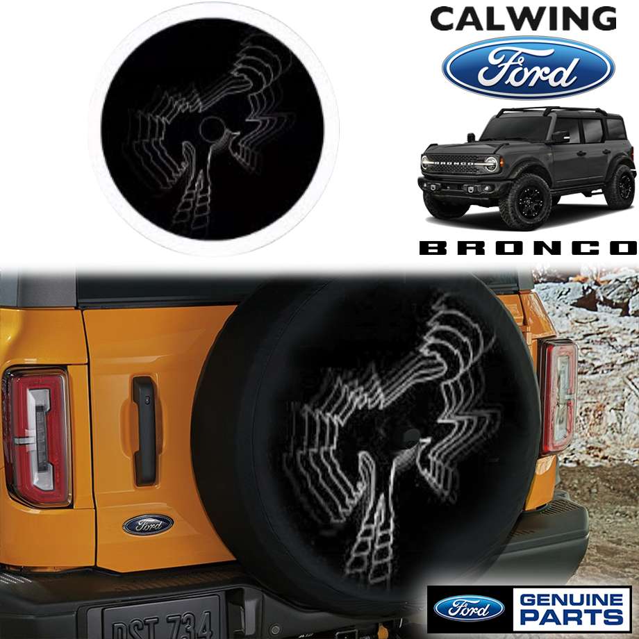 【楽天市場】21y ブロンコ スペアタイヤカバー ソフト 32インチタイヤ用 Bronco Gradient FORD純正：キャル