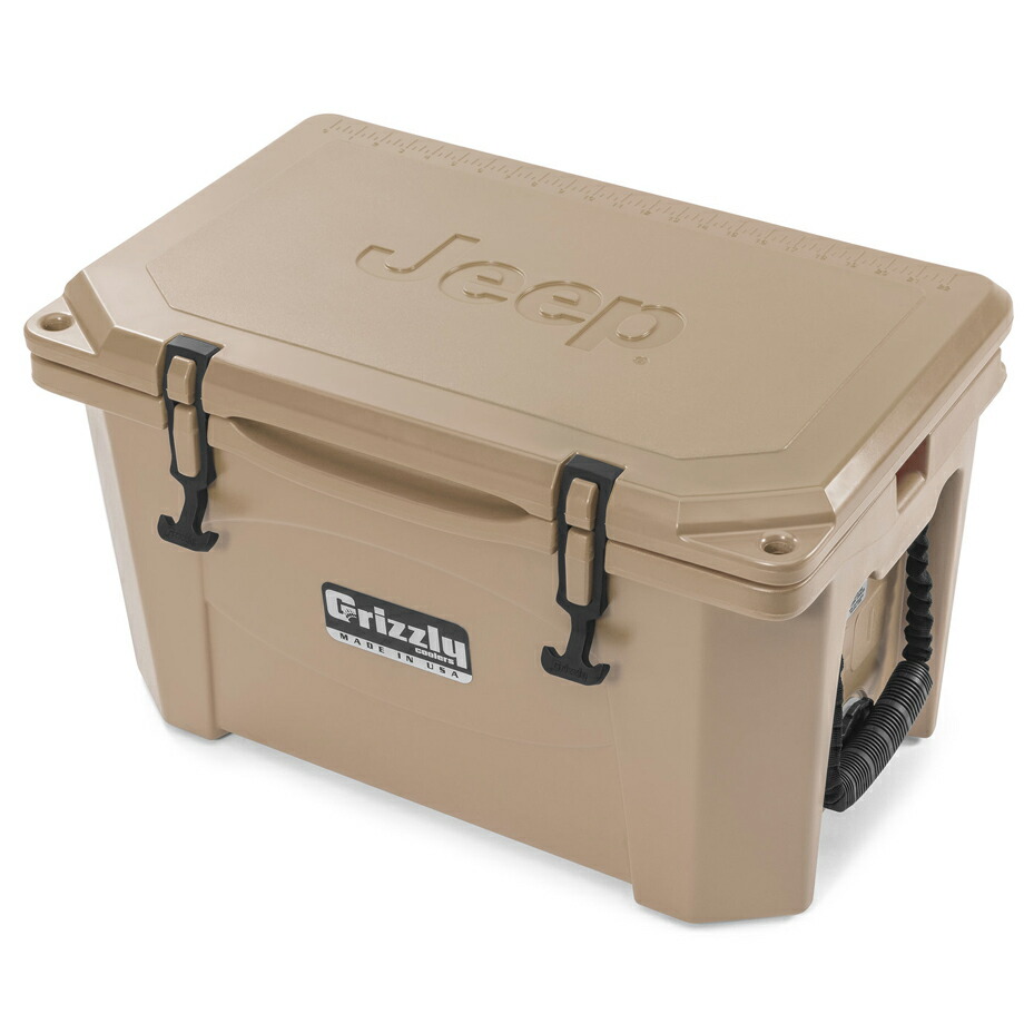 NEW売り切れる前に☆ クーラーボックス ジープロゴ タン 容量38L MADE IN USA グリズリークーラーズ Grizzly Coolers  pacific.com.co