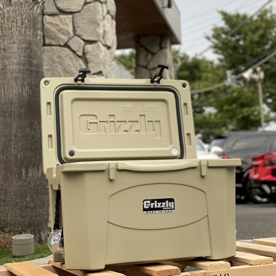 NEW売り切れる前に☆ クーラーボックス ジープロゴ タン 容量38L MADE IN USA グリズリークーラーズ Grizzly Coolers  pacific.com.co