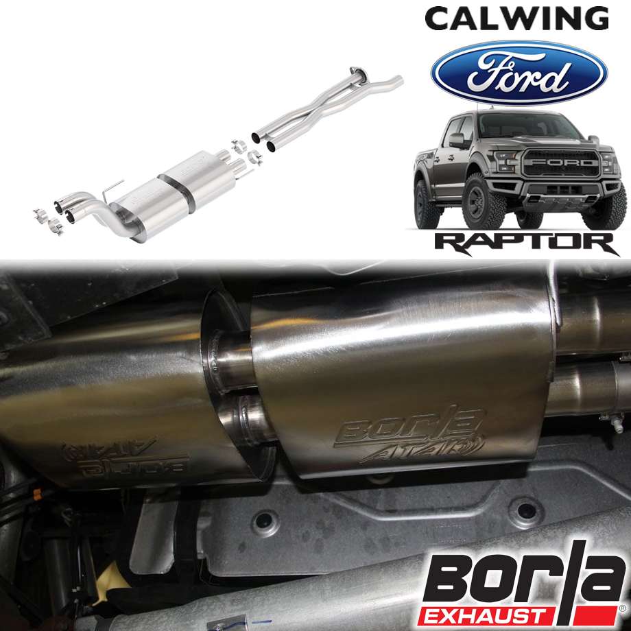 17-20y F150ラプター | エコブースト エクゾーストシステム 中間セクション Xパイプ /ミッドパイプ ATAK ボーラ