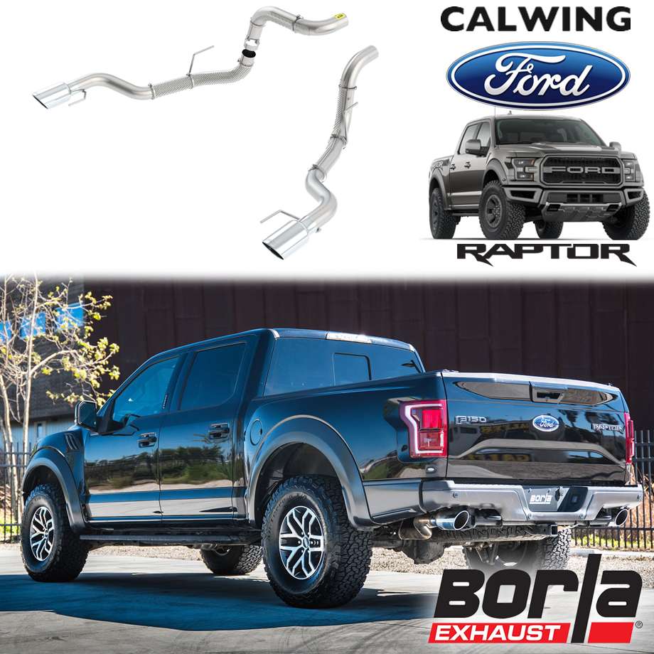 17-20y F150ラプター | テールパイプ エキゾーストシステム クローム ラウンドチップ BORLA/ボーラ