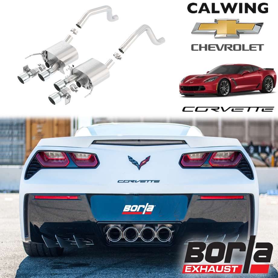 15-19y コルベット C7 Z06 6.2L | マフラー ボーラ アクスルバック ATAK ポリッシュチップ ボーラ