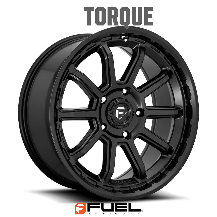 18y- ジープ ラングラー JL | ホイール TORQUE D689 マットブラック 5H-127 17X9J+1 1本 FUEL OFF-ROAD フューエル｜キャルウイングパーツ店