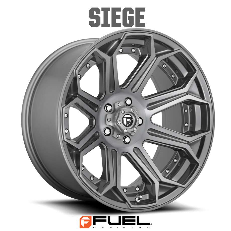 18y- ジープ ラングラー JL | ホイール SIEGE D705 ブラッシュドガンメタル ティントクリア 5H-127 20X9J+1 1本 FUEL OFF-ROAD フューエル｜キャルウイングパーツ店
