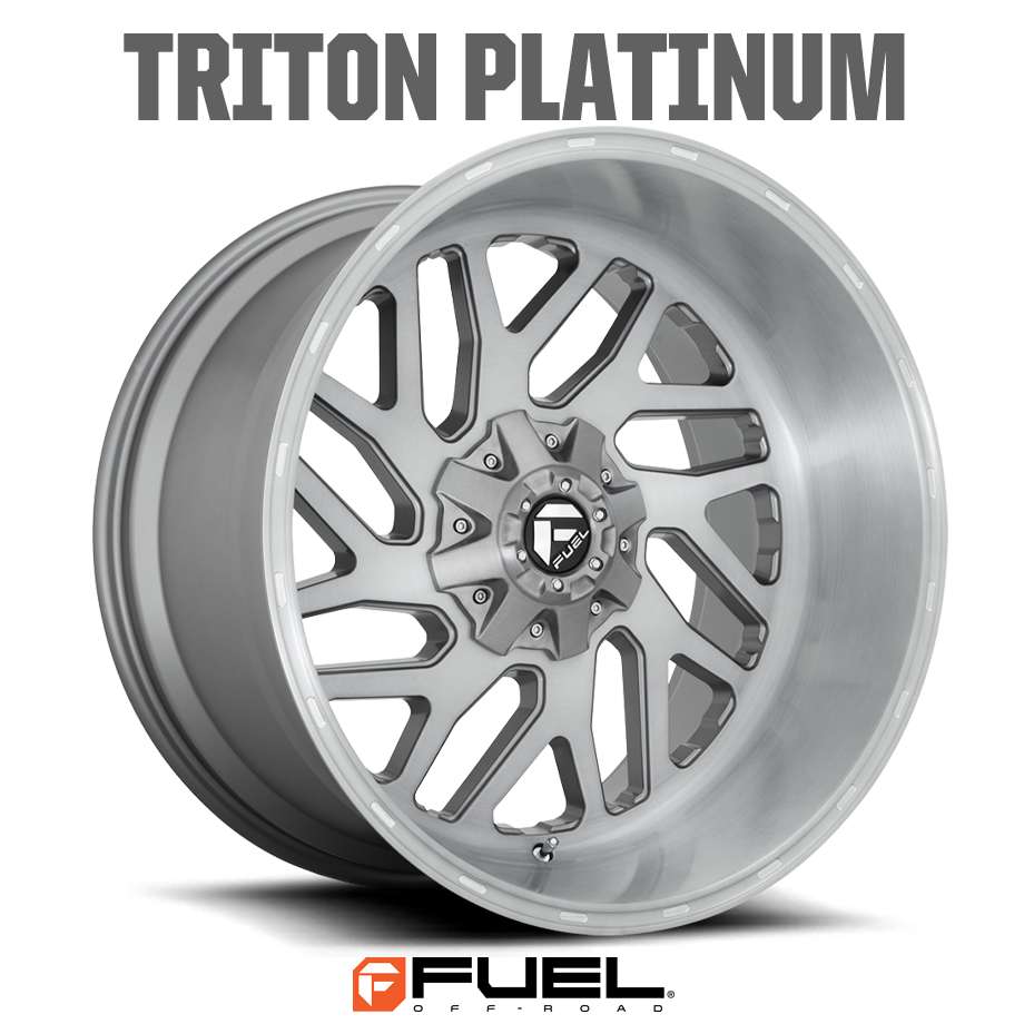 18y- ジープ ラングラー JL | ホイール TRITON PLATINUM D715 ブラッシュドガンメタルティントクリア 5H-127/139.7 22X12J-43 1本 FUEL OFF-ROAD フューエル｜キャルウイングパーツ店