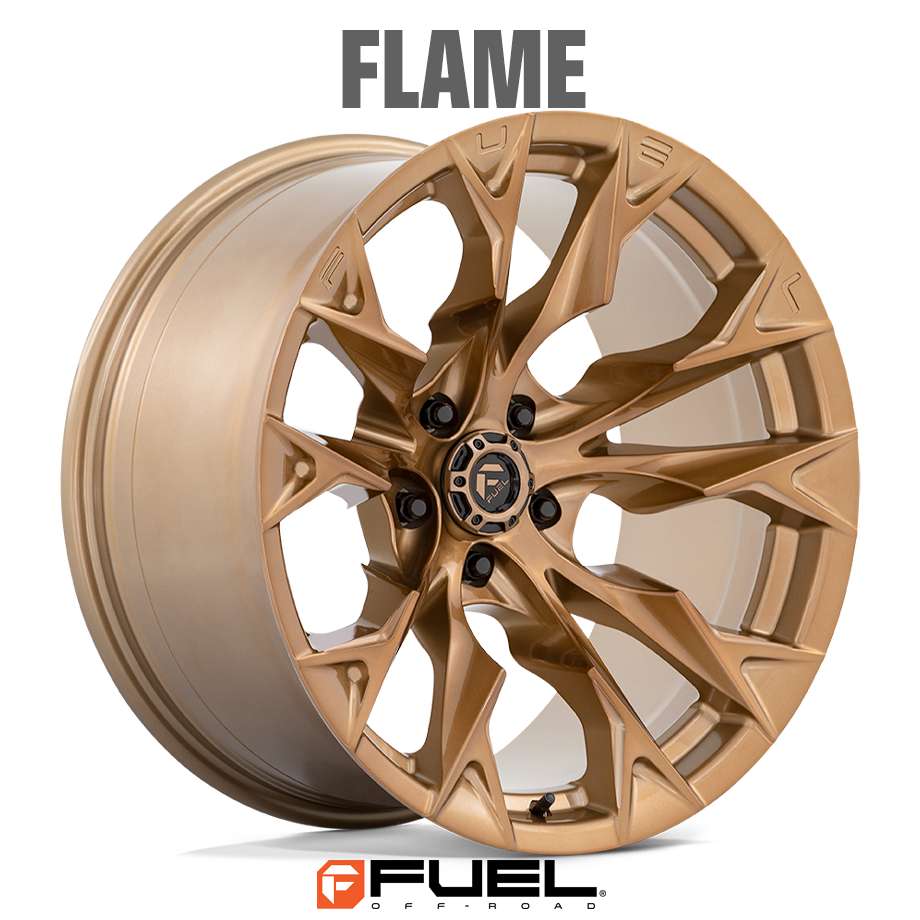 18y- ジープ ラングラー JL | ホイール FLAME D805 プラチナムブロンズ 5H-127 22X12J-44 1本 FUEL OFF-ROAD フューエル