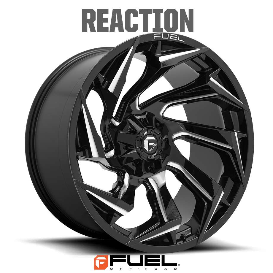 エスカレード シルバラード RAM QX80 | ホイール REACTION D753 グロスブラックミルド 6H-135/139.7 20x9J+20 1本 FUEL OFF-ROAD フューエル