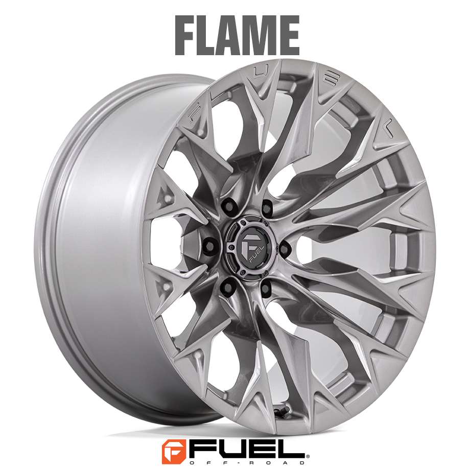 エスカレード シルバラード RAM QX80 | ホイール FLAME D806 プラチナム 6H-139.7 20x9J+20 1本 FUEL OFF-ROAD フューエル｜キャルウイングパーツ店