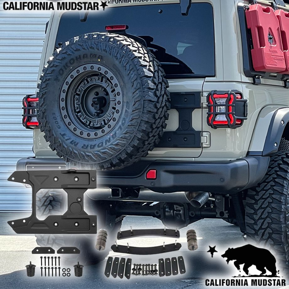 【カリフォルニアマッドスター/CALIFORNIA MUDSTAR★ 】18y-23y ジープ ラングラー JL | テールゲートレインフォースメントシステム 強化マウントブラケット/スペーサーセット 68,244円