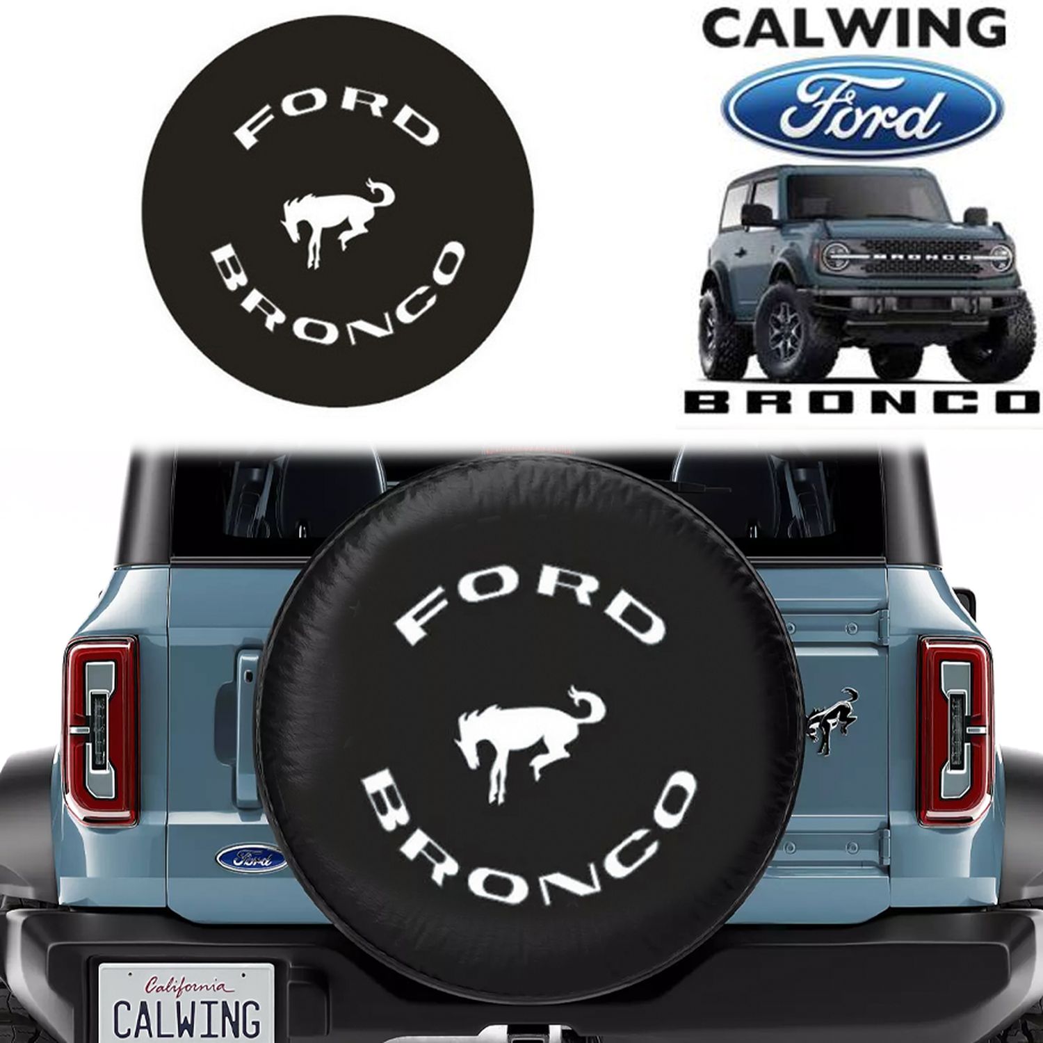 21y- ブロンコ | スペアタイヤカバー FORD BRONCO 32-33インチ