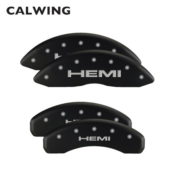 11-15y グランドチェロキー ブレーキキャリパーカバー HEMIロゴ マットブラック 4PC 【BRYブレーキシステム車】