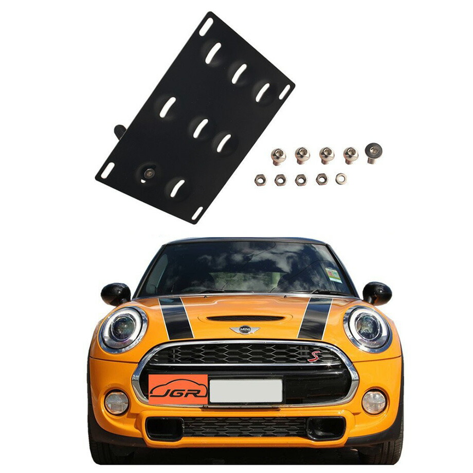 楽天市場 Bmw Mini ミニクーパー S R60 R61 F55 F56 ユーロスタイルフロントバンパートゥーホールアダプターナンバー プレート取付ブラケット キャルウイングパーツ楽天市場店